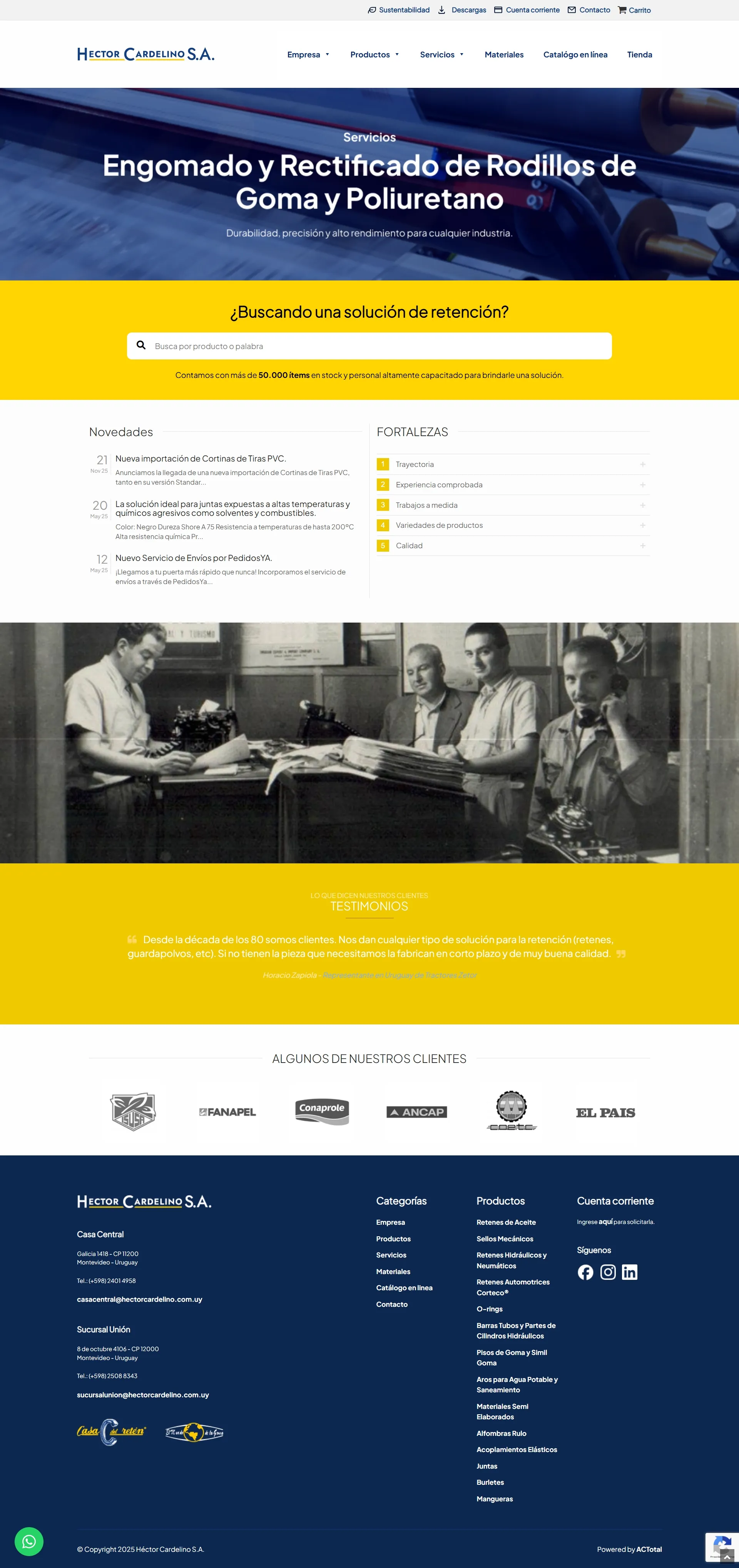 Héctor Cardelino SA - Vista Desktop