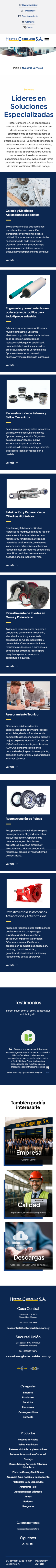 Héctor Cardelino SA - Vista Mobile