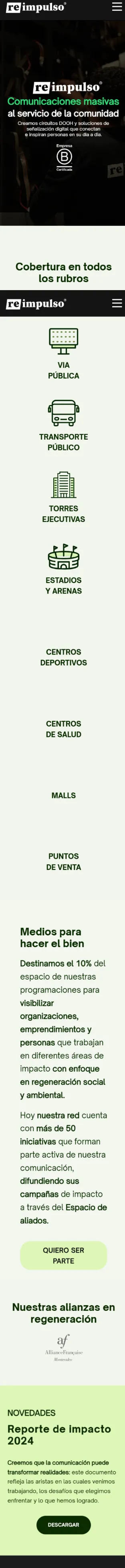 Reimpulso - Vista Mobile