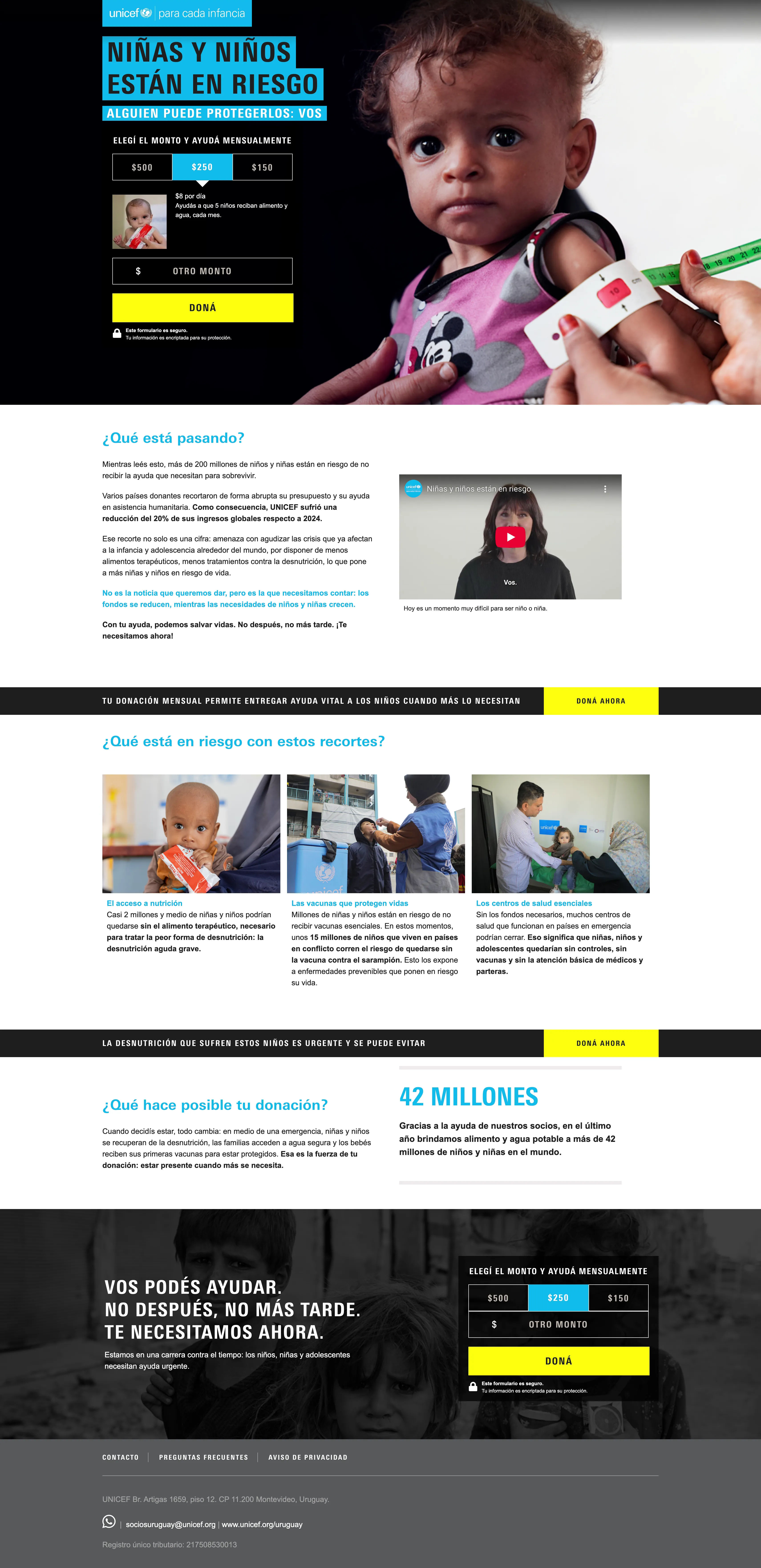 Unicef - Vista Desktop